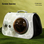 Green Leaves / Crossbody Pet Bag