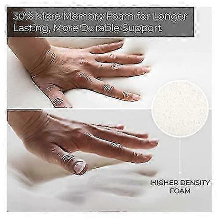 Light gray memory-foam seat cushion with smooth surface and contoured edges