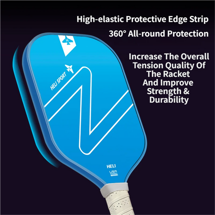 Gradient Purple Fiberglass Pickleball Paddle Set - USAPA High-Rebound Dual Rackets (TPU Edge), 4 Outdoor Balls & Triangle Carry Case for Outdoor Play