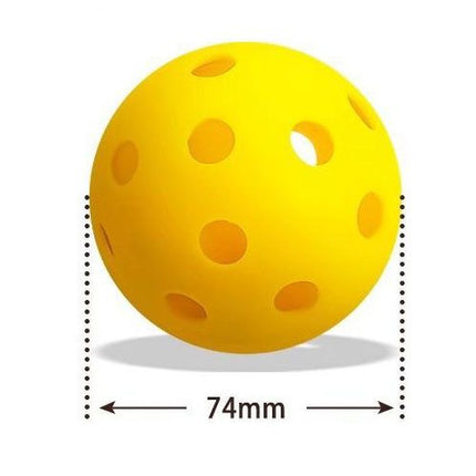Green Pickleball Balls Set - 6 Piece 40 Hole Outdoor Indoor Pickleball Match Balls